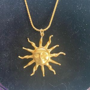 Vintage Anne Klein Sun Face pendant